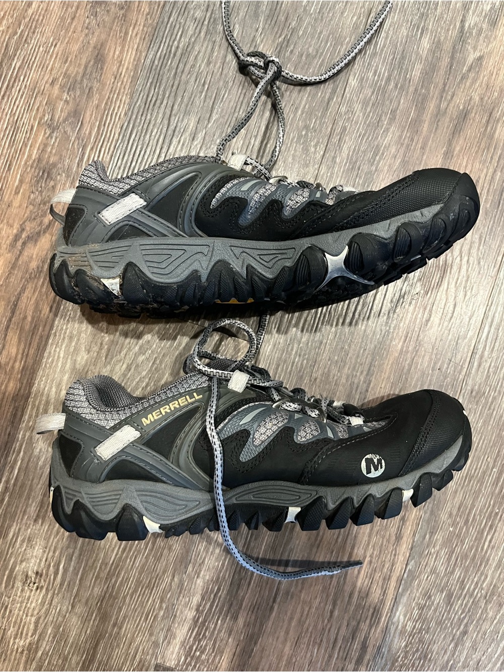 Merrell Men’s Trail Sneakers in Black and Gray